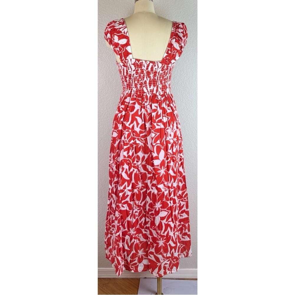 Meadow Rhodes Women’s Red/white Floral Maxi Dress Large - Picture 4 of 11